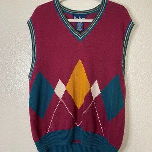 Men's Vintage Par Four Argyle Golf Vest XL